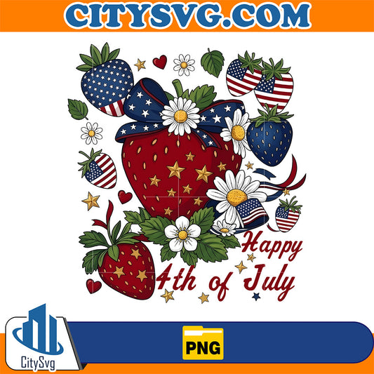 Strawberries-Happy-4th-Of-July-Png