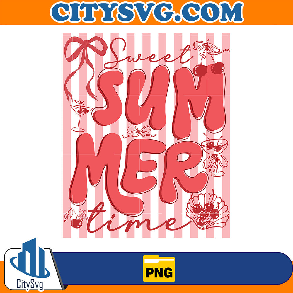 Striped-Sweet-Summer-Time-Png