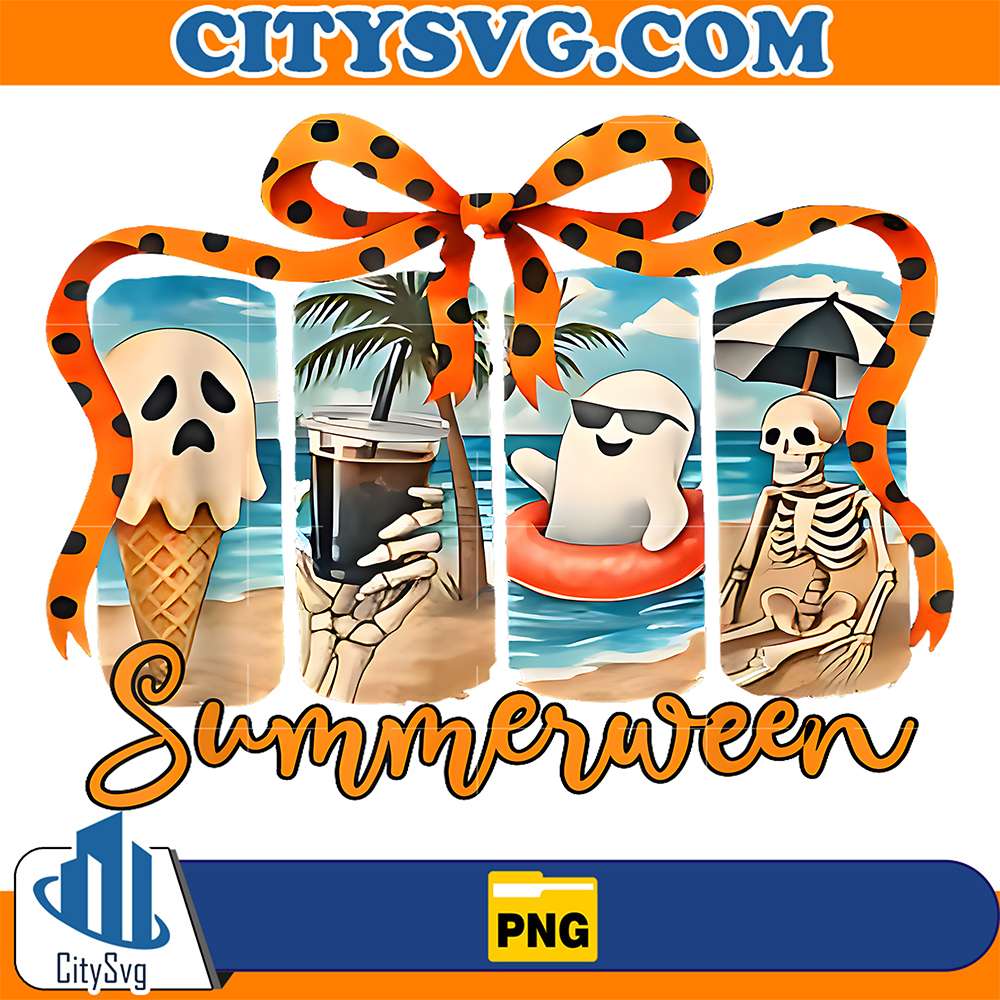 Summerween-Skeleton-Ghost-Beach-Party-Halloween-Vibes-Png