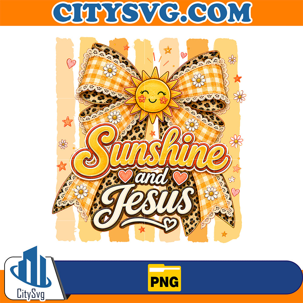 Sunshine-And-Jesus-Leopard-Bow-Faith-Png