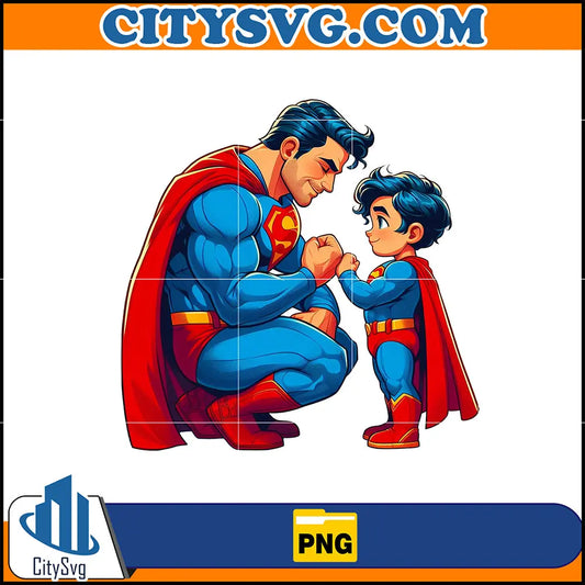 SuperManDadAndSonPng