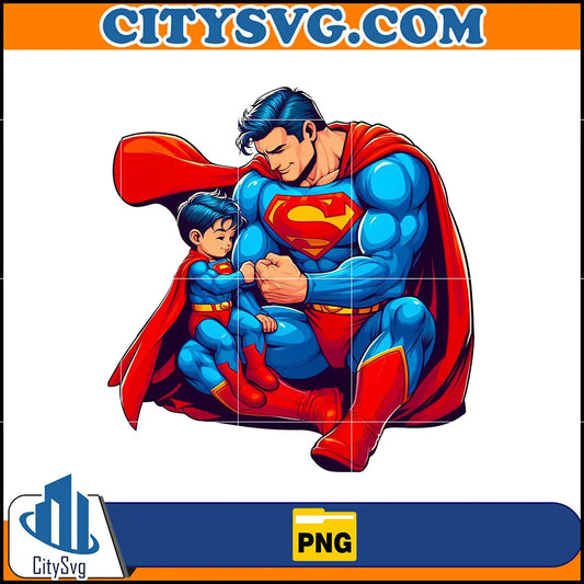 SuperManDadAndSonPng
