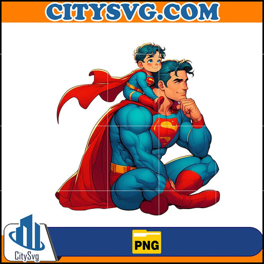 SuperManDadAndSonPng
