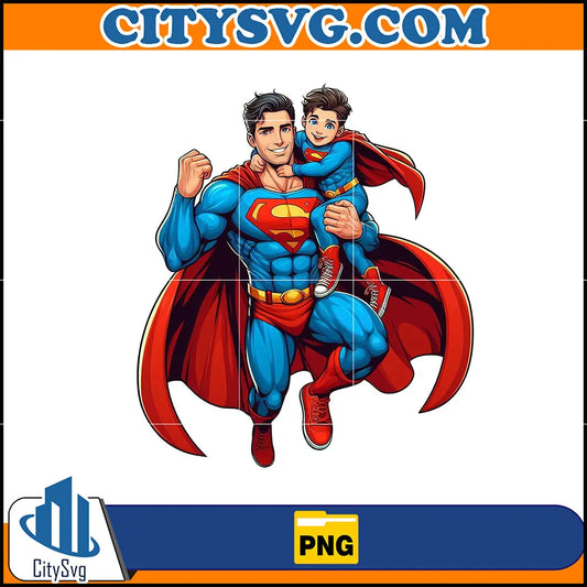 SuperManDadAndSonPng