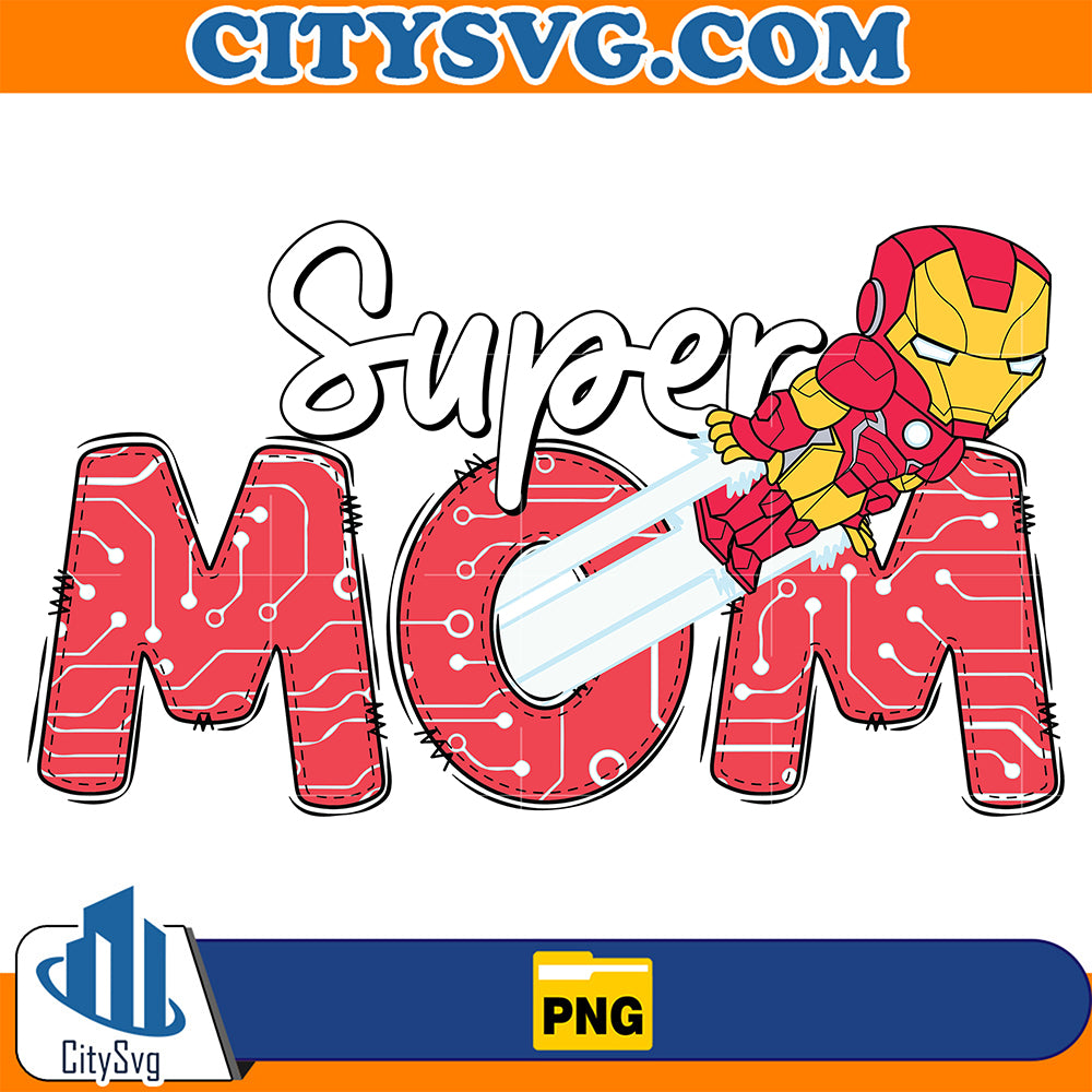 SuperMomSuperheroIronManPng