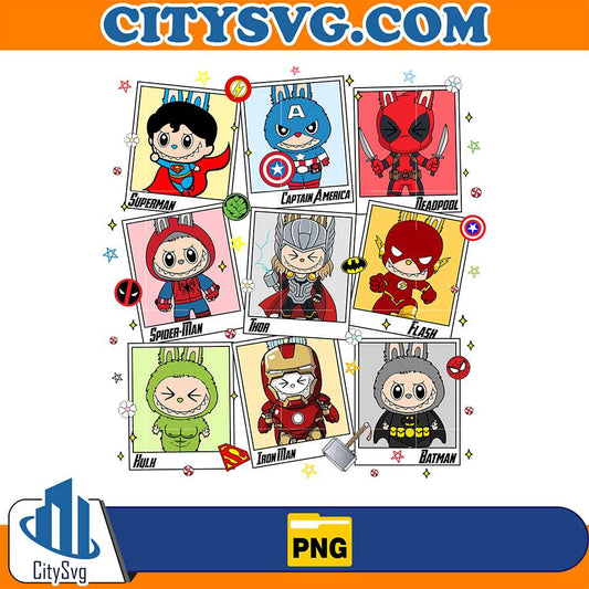 Superhero-Labubu-Bunny-Png