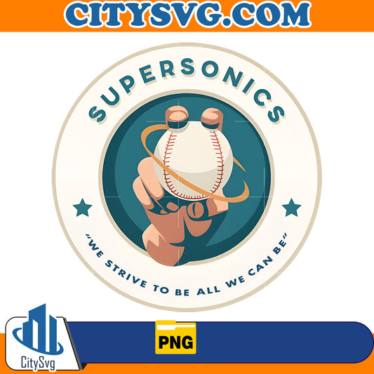 Supersonics we strive to be all we can be Png CitySvg
