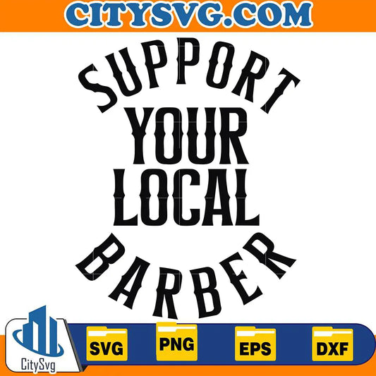 SupportYourLocalBarberSvg