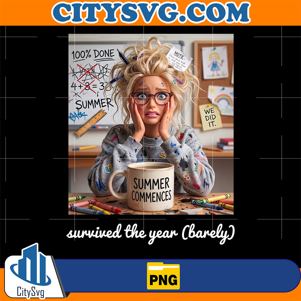 Survived-The-Year-Barely-Teacher-Humor-Summer-Break-Png
