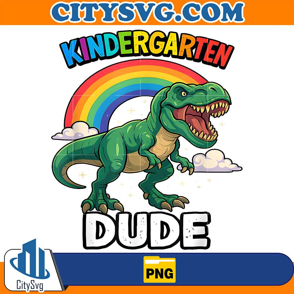 T-rex-Dino-Kindergarten-Dude-Png