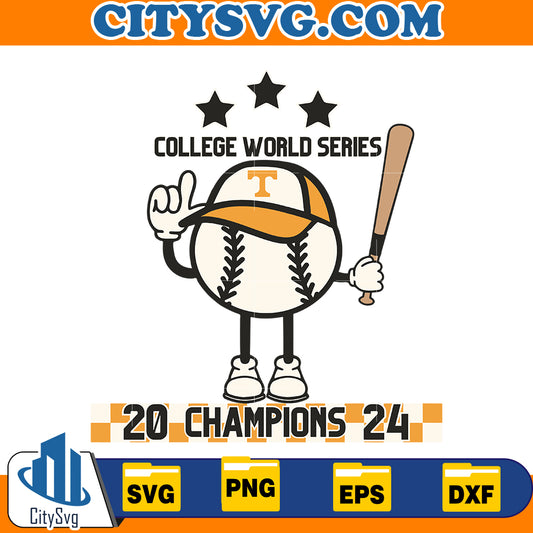 TN Baseball Champions Vols svg