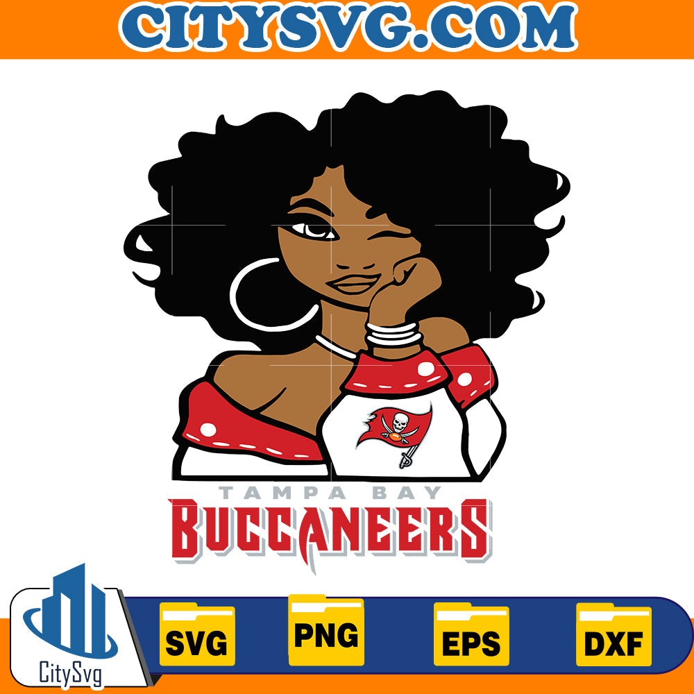 Betty Boop Tampa Bay Buccaneers Svg