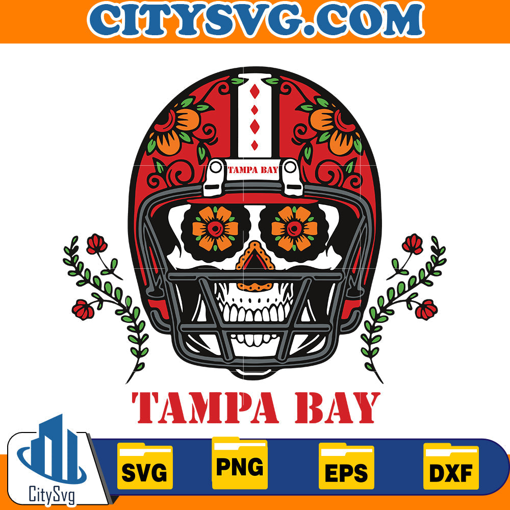 Skull Tampa Bay Buccaneers Svg