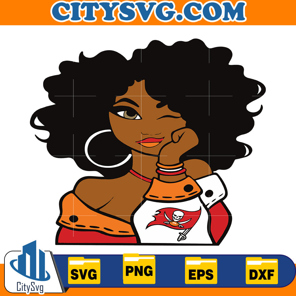 Betty Boop Tampa Bay Buccaneers Svg