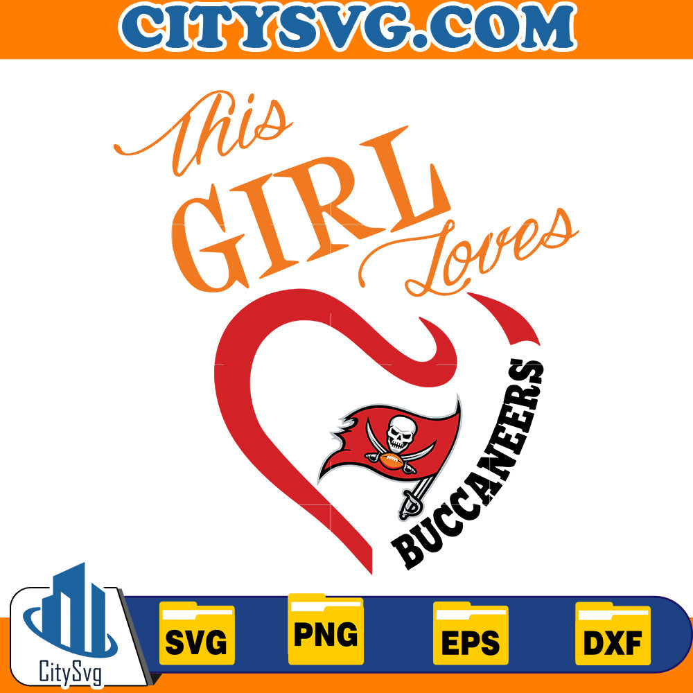 This Girl Loves Tampa Bay Buccaneers Svg