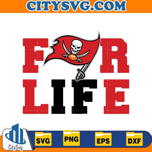 For Life Tampa Bay Buccaneers Svg