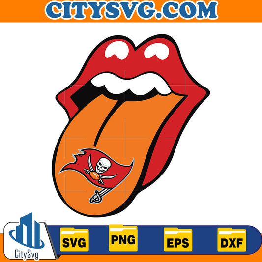 Toungue Tampa Bay Buccaneers Svg