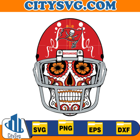 Skull Tampa Bay Buccaneers Svg