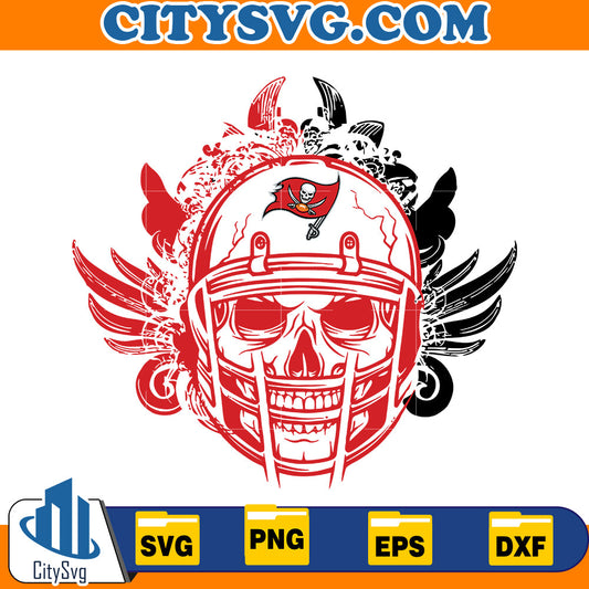 Skull Tampa Bay Buccaneers Svg