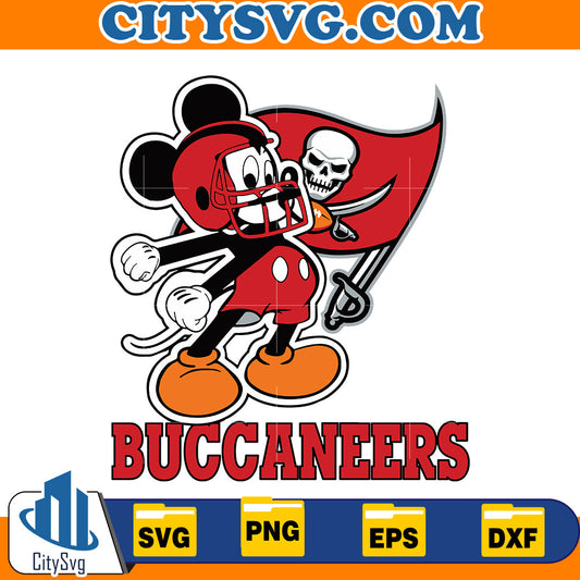 Mickey Tampa Bay Buccaneers Svg