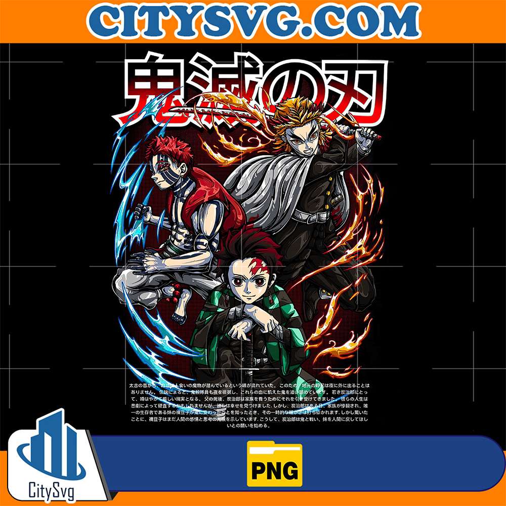 Tanjiro-And-Zenitsu-And-Rengoku-Demon-Slayer-Tanjiro-Png