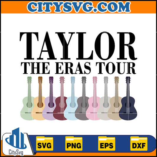 TaylorTheErasTourGuitarSvg