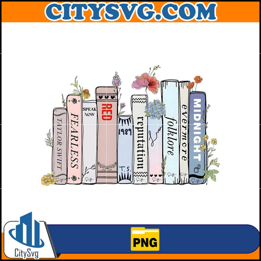 Taylor_sVersionMusicAlbumsAsBooksPng