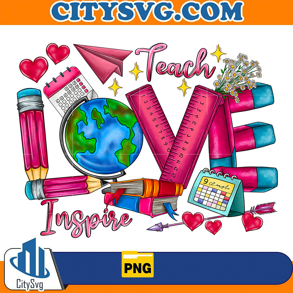 TeachLoveInspireValentinePng