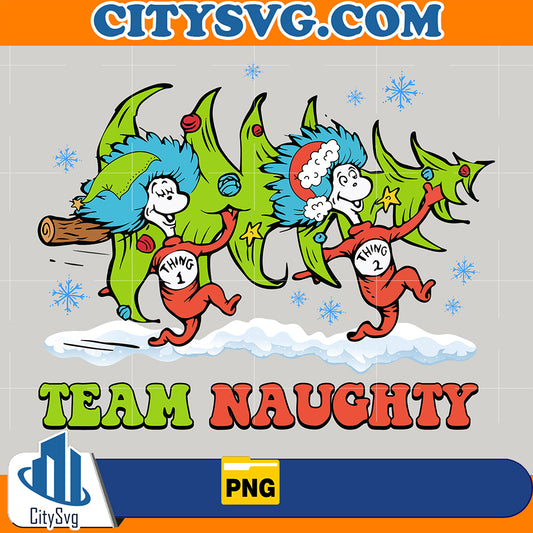 TeamNaughtyThing1Thing2DrSeussChristmasPng