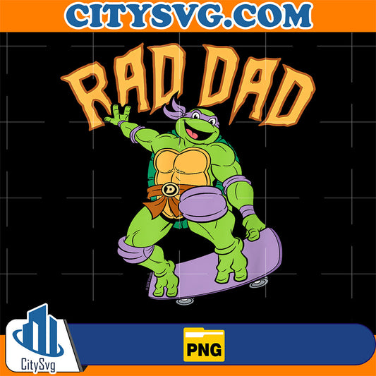 Teenage-Mutant-Ninja-Turtles-Father-s-Day-Rad-Dad-Skateboard-Png