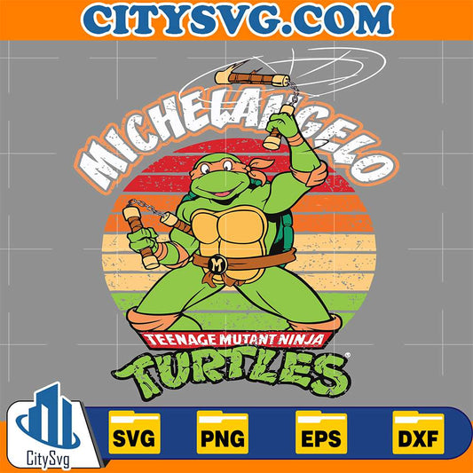 Teenage-Mutant-Ninja-Turtles-Michelangelo-Svg