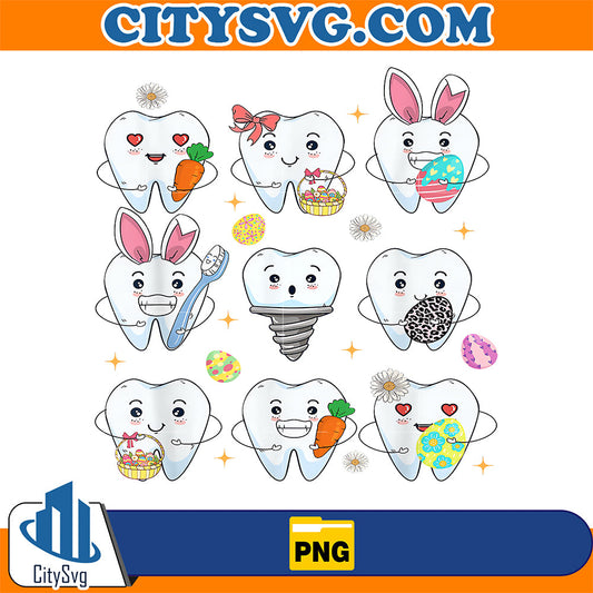 Teeth-Easter-Dentist-Dental-Assistant-Easter-Day-Png