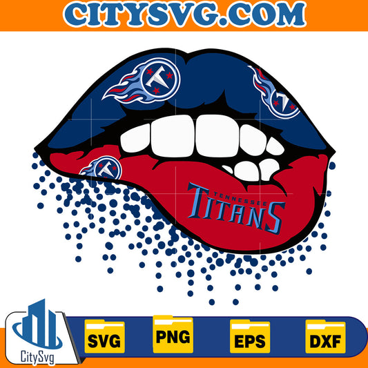 Lips Tennessee Titans Svg