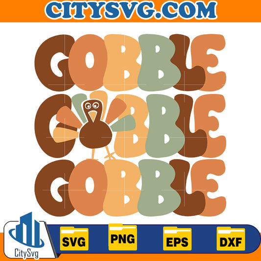 Thanksgiving Gobble Svg