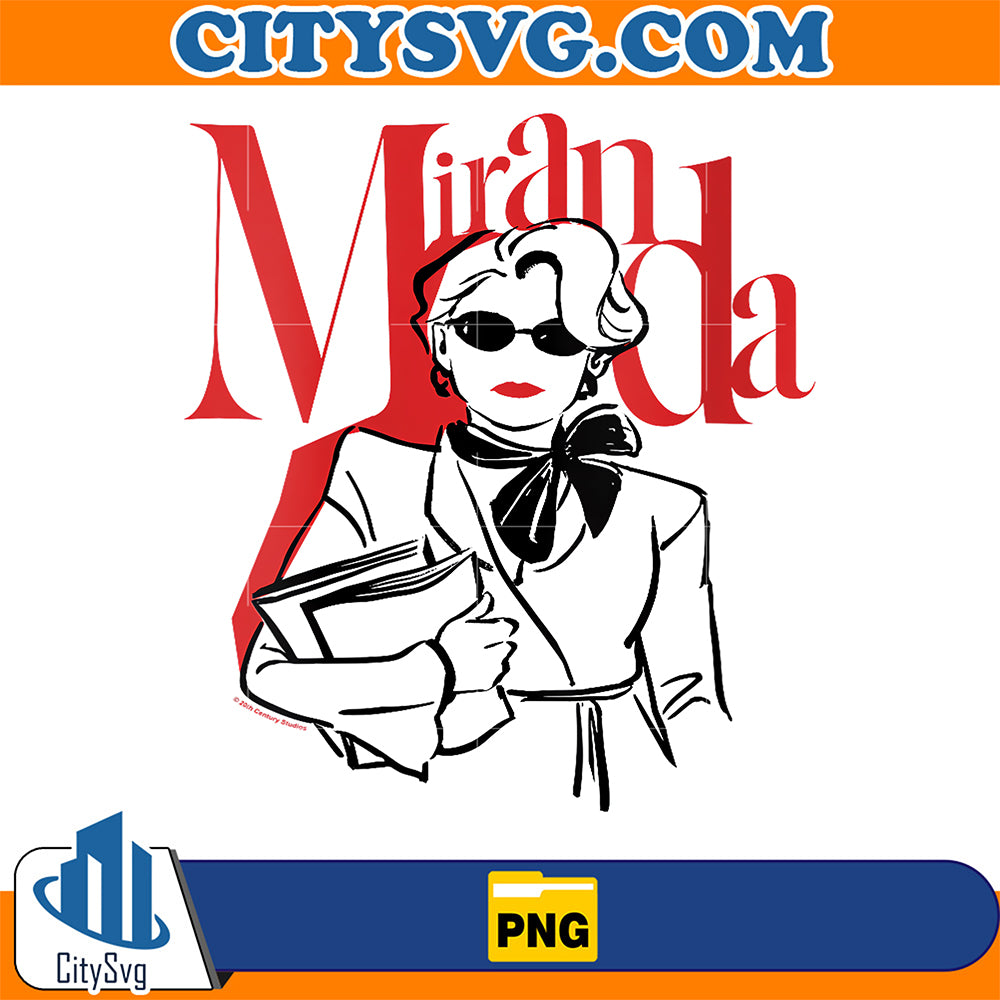 The Devil Wears Prada 2 Miranda Priestly Minimalistic Png – CITYSVG