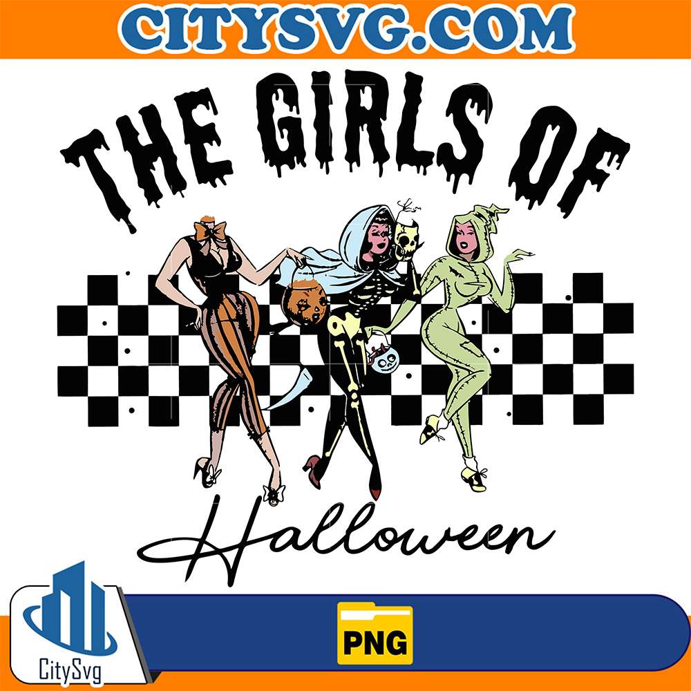 The Girls Of Halloween 90s Ghouls Png CitySvg