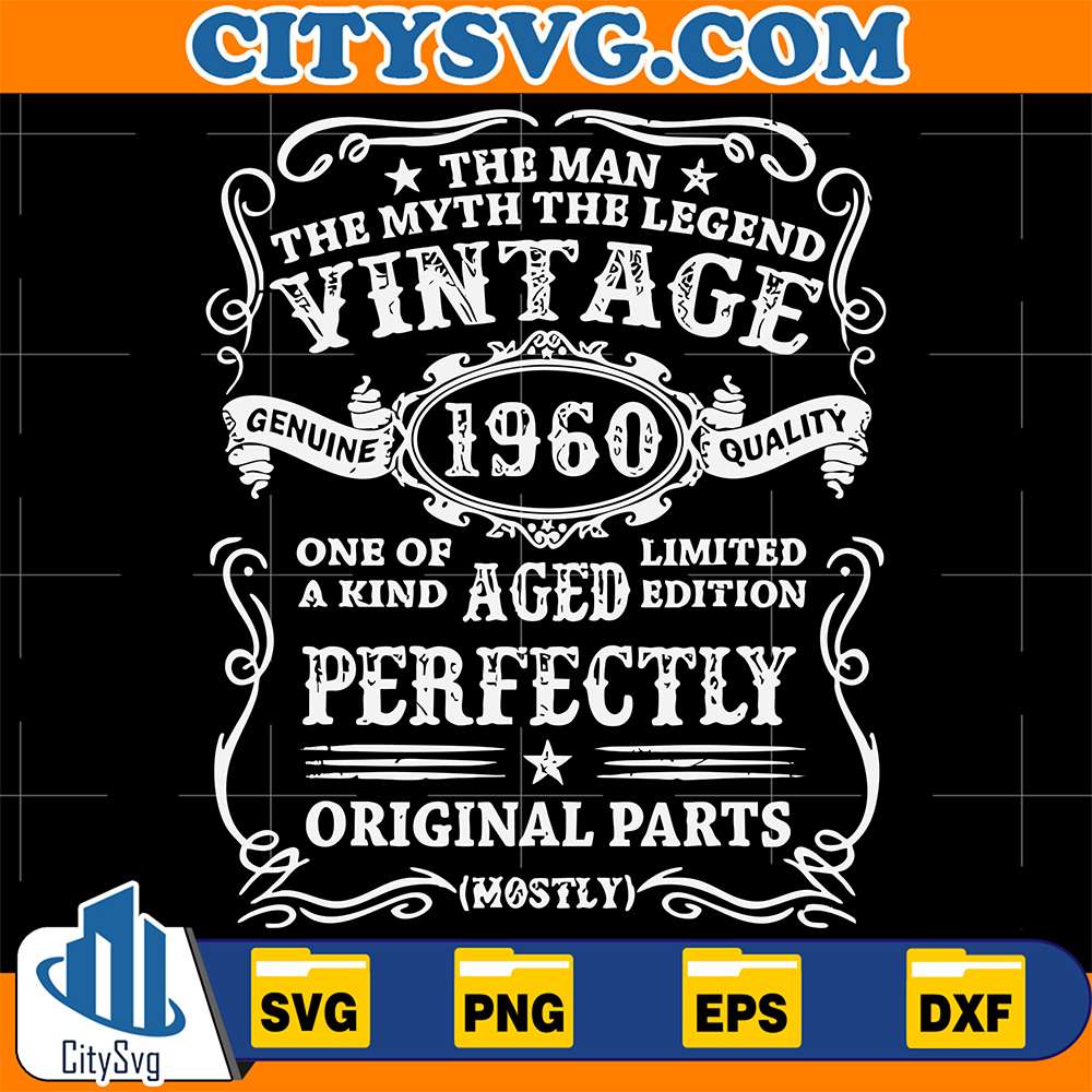 The-Man-The-Myth-The-Legend-Vintage-1960-Svg