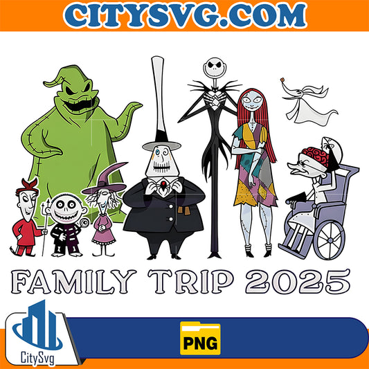 The-Nightmare-Before-Christmas-Family-Trip-2025-Png