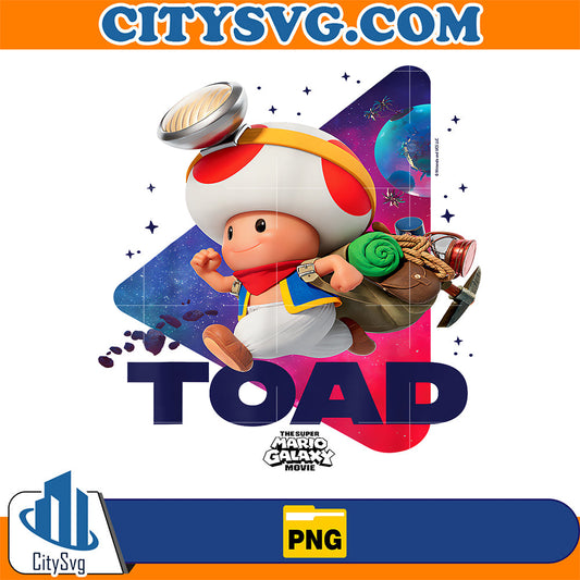 The Super Mario Galaxy Movie Toad Galaxy Run Png CitySvg