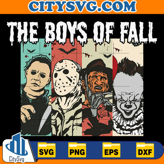 The Boys Of Fall Horror Halloween Svg