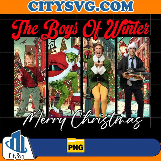 TheBoysOfWinterMerryChristmasPng1