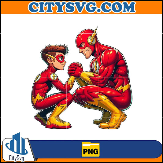TheFlashDadAndSonPng