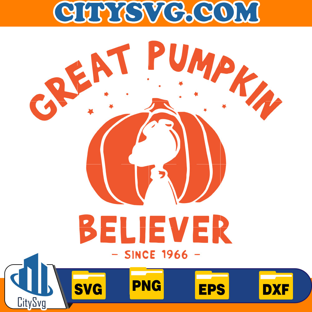 The Great Pumpkin Snoopy Svg