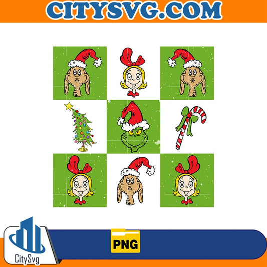 TheGrinchMaxAndCindyLouChristmasPng
