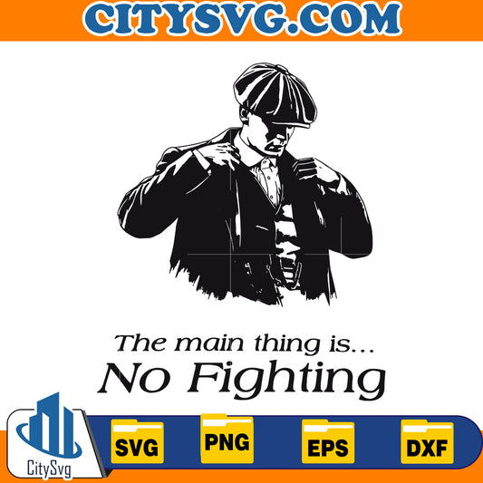 The Man thing is no fighting Svg