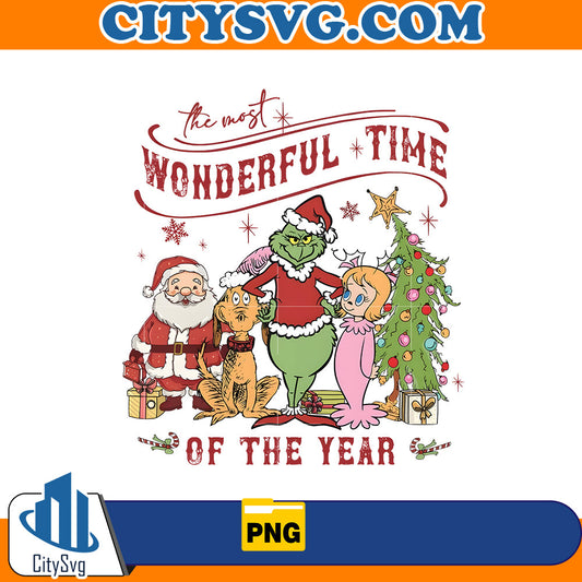 The Most Wonderful Time Of The Year Grinch Png CitySvg