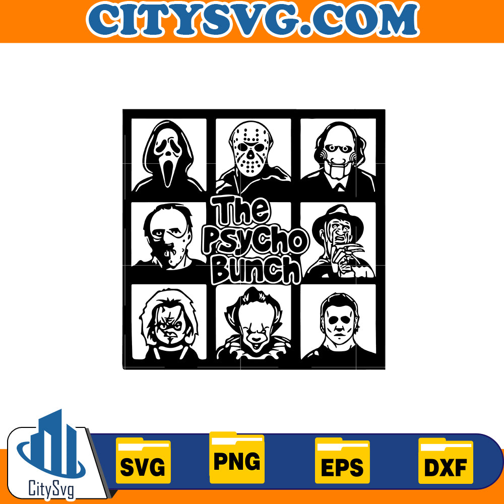 The Psycho Bunch Svg