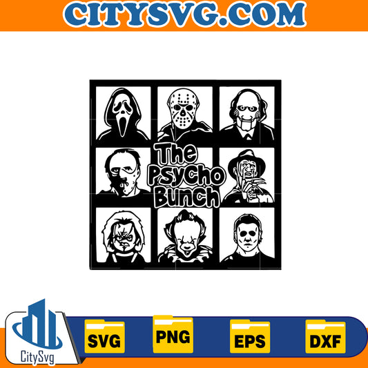 The Psycho Bunch Svg