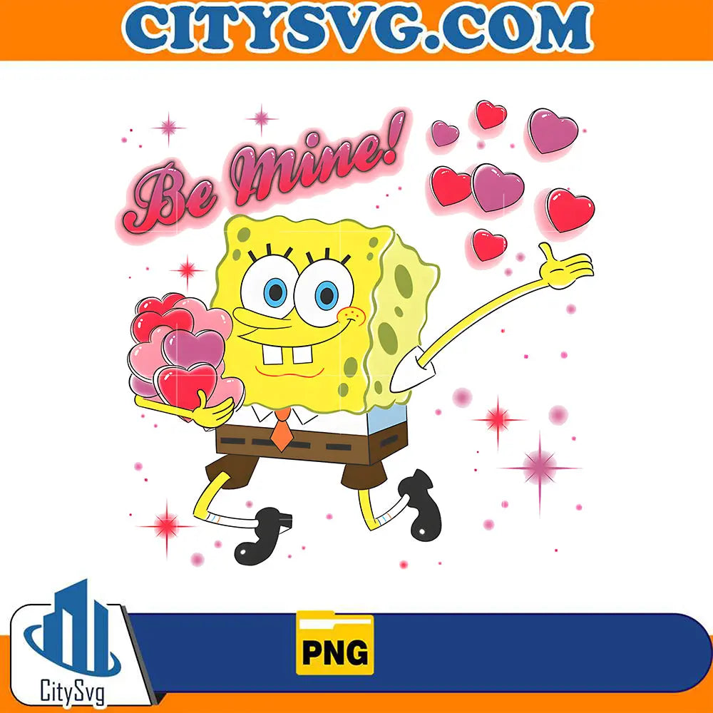 TheSpongeBobBeMineValentinePng