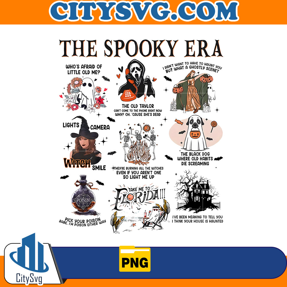 The Spooky Era Png, Taylor Halloween Png